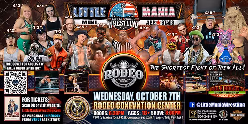 Denver, CO - Little Mania Mini Wrestling @ Rodeo Convention Center