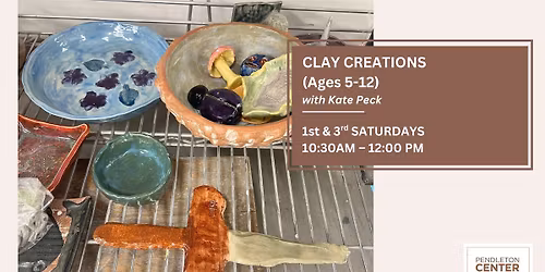CLAY CREATIONS (Ages 5 – 12)  