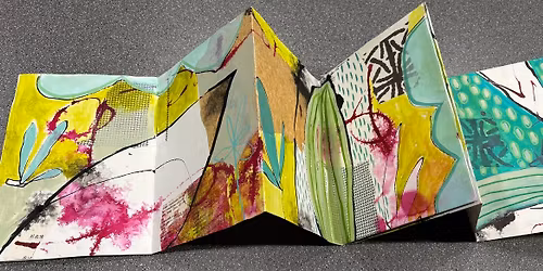 2\/11 Seeded Journal (Mixed Media Flexagon Book) by Crystal Nelson