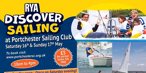 Discover Sailing - Portchester Sailing Club Open Weekend