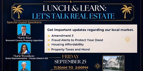 Lunch & Learn: Let\u2019s Talk Real Estate