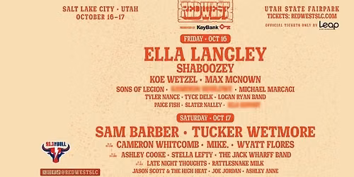 93.3 The Bull Welcomes REDWEST Music Festival