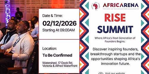 AfricArena 2026 Rise Summit  in Cape Town, South Africa