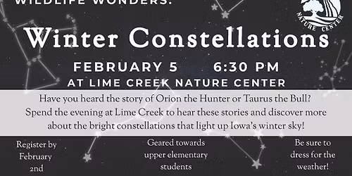 Wildlife Wonders: Winter Constellations