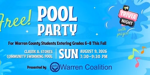 Warren Coalition Pool Party