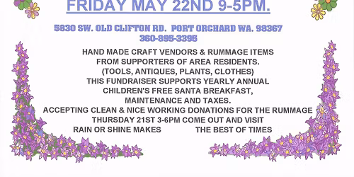 Annual May Sale Fundraiser