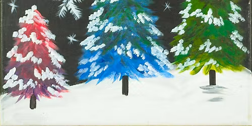 Toledo Paint & Sip Party \u2013 Frosted Evergreen Trio