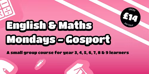 Primary\/Secondary Course (English & Maths), Year 3-9 (Gosport)