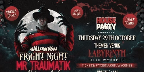 MR TRAUMATIK : 29th Oct : Labyrinth High Wycombe