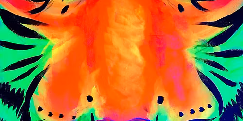 Glow in the Dark Paint Party in Wellington - Fire Tiger