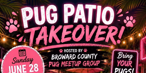 Pug Patio Takeover at Lit Wilton Manors