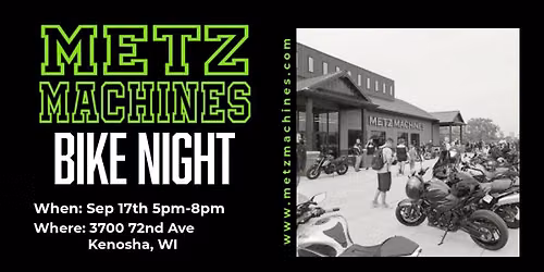 Last Bike Night of 2026! Sep 17th