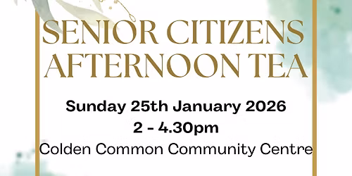 Senior Citizens Afternoon Tea