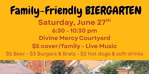 Family Friendly Biergarten Fundraiser for Seminarians