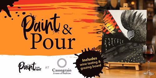 Paint & Pour at Cassegrain Wines - Black Cockatoo