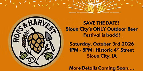 Hops & Harvest Festival | Historic 4th Street | Saturday, October 3rd 2026