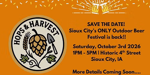 Hops & Harvest Festival | Historic 4th Street | Saturday, October 3rd 2026