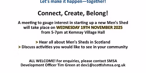 A Men's Shed for Kemnay?