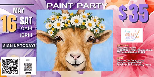 Step-by-step Goat Painting @The Goofy Goat Farm