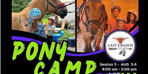 Pony Camp ! Ages 5-7 yr olds