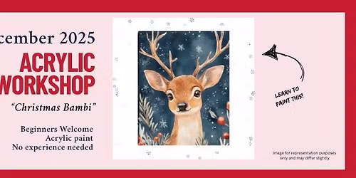 Christmas Bambi Painting Workshop