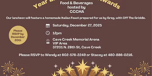 CCCHA 2025 Year End Awards Banquet