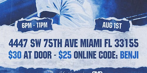 BENJI BLUE BILLS LIVE IN MIAMI
