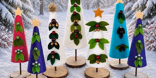 Yarn Christmas Tree Craft November 5th at 5pm