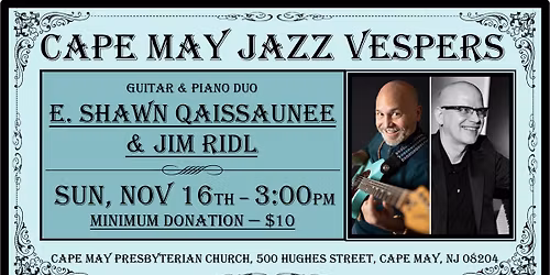 E. Shawn Qaissaunee & Jim Ridl