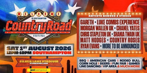 \ud83e\udd20 COUNTRY ROAD FESTIVAL SOUTHAMPTON 2026! \ud83e\udd20