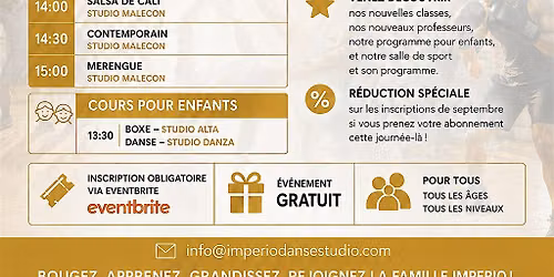 Imperio studio porte ouverte