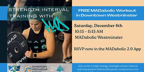 Free Strength Interval Training Class with MADabolic