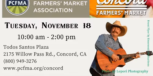 Fred McCarty Solo at Concord Farmers' Market