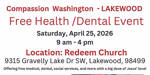 Free health care event Compassion Washington