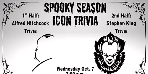 Spooky Season Trivia: Alfred Hitchcock & Stephen King