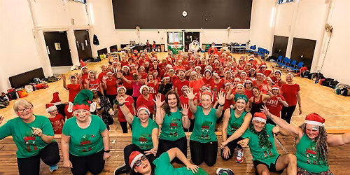 Zumba Gold Dressed as Santa