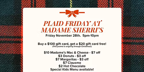 Plaid Friday at Madame Sherri's