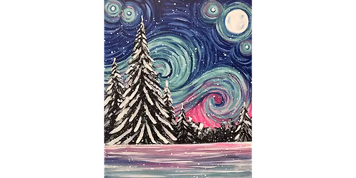 Starry Night in Winter - Paint and Sip in Orange County | Classpop!\u2122