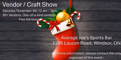 Vendor\/Craft Show