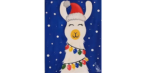 Happy Jingle Llama - Paint and Sip in Houston | Classpop!\u2122