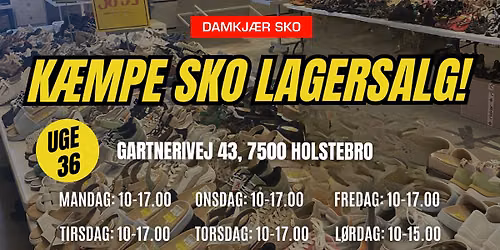 Sko lagersalg\ud83d\udca5 i uge 36\ud83d\udd25