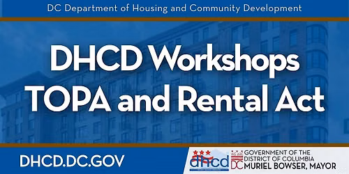 DHCD Workshops on TOPA and the Rental Act  - Oct 6, 2026