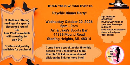 Psychic Dinner Party with the Mediums!