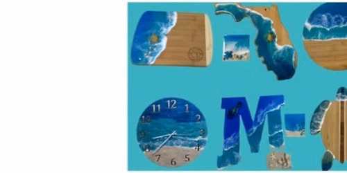 Resin Variety Class- Clocks, Charcuterie Boards, and Lazy Susans