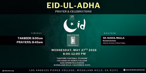ISWV: Eid-ul-Adha Prayers & Celebrations