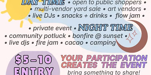 Camping Fire Jam w\/ Day Market