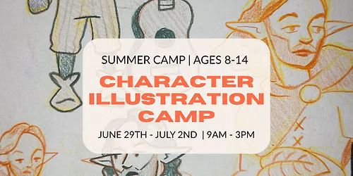 Character Illustration Kids Summer Camp