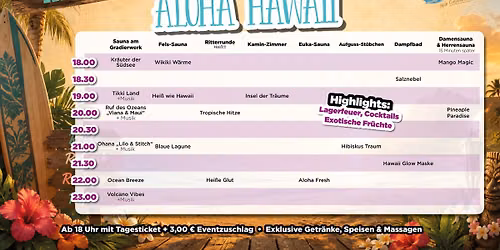 \ud83c\udf3a\ud83c\udf34 Saunaabend \u201eAloha Hawaii\u201c \ud83c\udf34\ud83c\udf3a