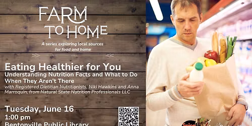 Farm to Home - Eating Healthier for You - Understanding Nutrition Facts and What to Do When They Are