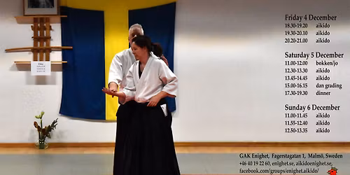 December Aikido Seminar 2026 in Malm\u00f6, Sweden